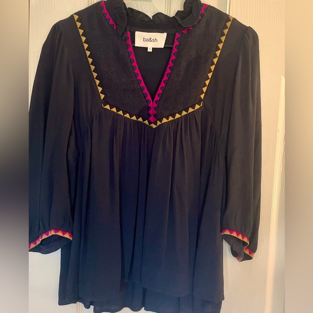 Ba&sh TRACY blouse in navy